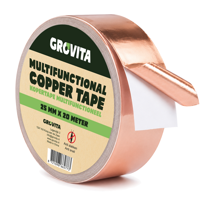 Anti-Slakken Kopertape - 25mm x 25 meter