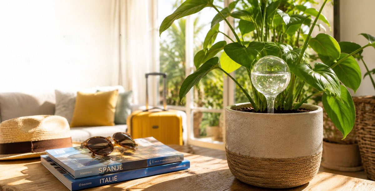 Op vakantie? Zo houden waterdruppelaars je planten gezond