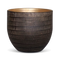 Bloempot Aardewerk - Zwart Goud