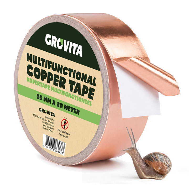 Anti-Slakken Kopertape - 25mm x 25 meter