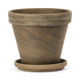 Terracotta Bloempot met Schotel - Basalt - 16 cm