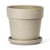 Terracotta Bloempot met Schotel - Graniet - 14 cm