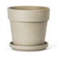 Terracotta Bloempot met Schotel - Graniet - 14 cm