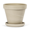 Terracotta Bloempot met Schotel - Graniet - 20 cm