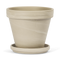 Terracotta Bloempot met Schotel - Graniet - 20 cm